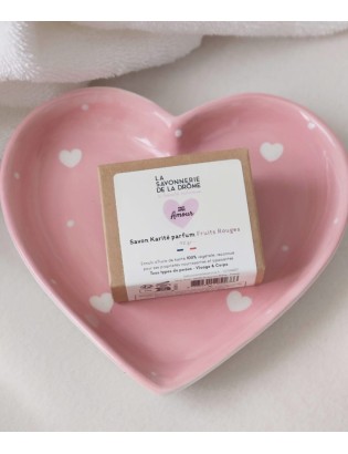Savon Cœur Karité Parfum Fruits Rouges 42 g